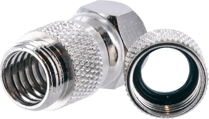 Image of Schwaiger F-Stecker zum Aufdrehen mit Dichtung silber bei Do it + Garden von Migros