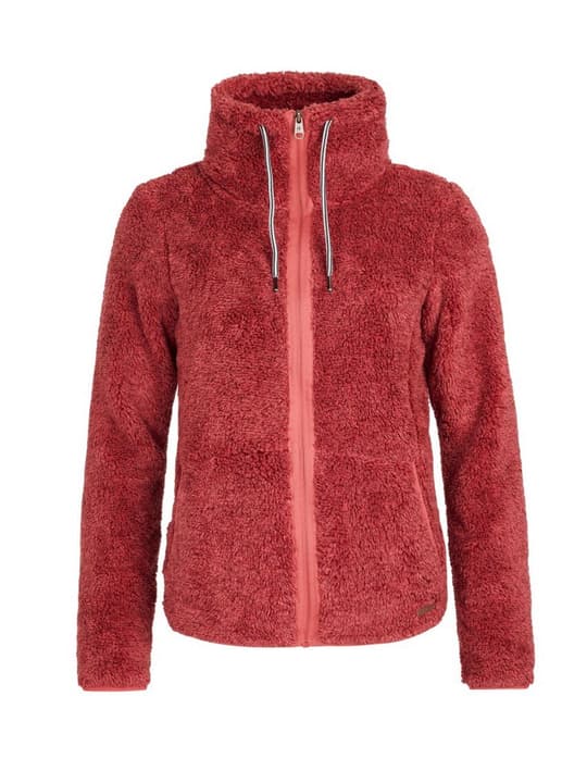 Image of Protest Riri full zip top Fleecejacke dunkelrot