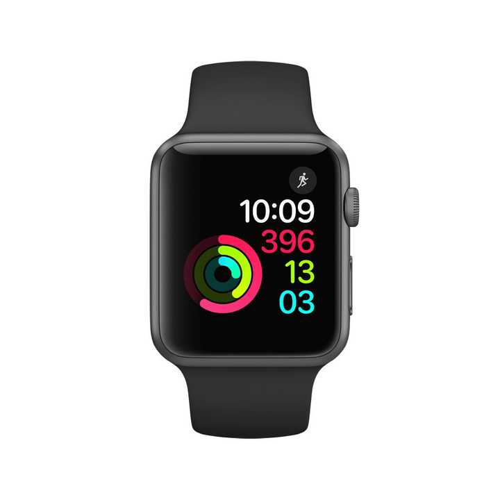 Apple Watch Series 1, 42mm Aluminiumgehäuse, Space Grau mit Sportarmband, Schwarz Watch Series 1, 42mm Aluminiumgehäuse, Space Grau mit Sportarmband, Schwarz Apple 798150500000 Bild Nr. 1