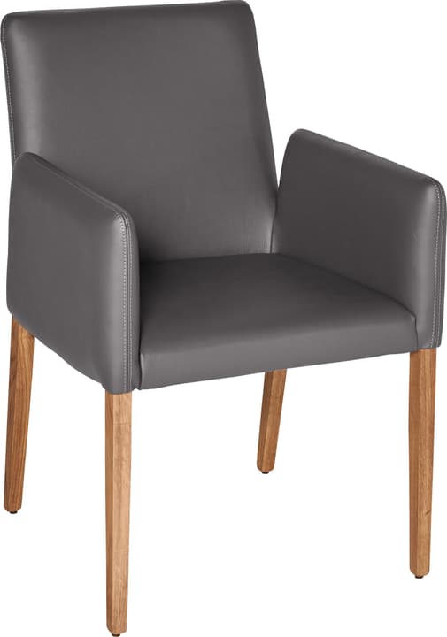 PIRAS Chaise PIRAS Chaise 402358000084 Dimensions L: 58.0 cm x P: 55.0 cm x H: 86.0 cm Couleur Anthracite Photo no. 1
