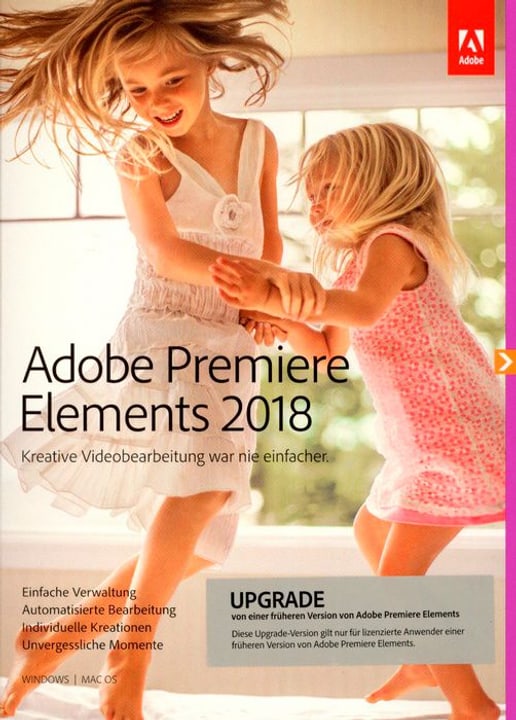 Adobe PC/Mac - Premiere Elements 2018 Upgrade (D) Physisch (Box) PC/Mac - Premiere Elements 2018 Upgrade (D) Physisch (Box) Adobe 785300130205 Bild Nr. 1
