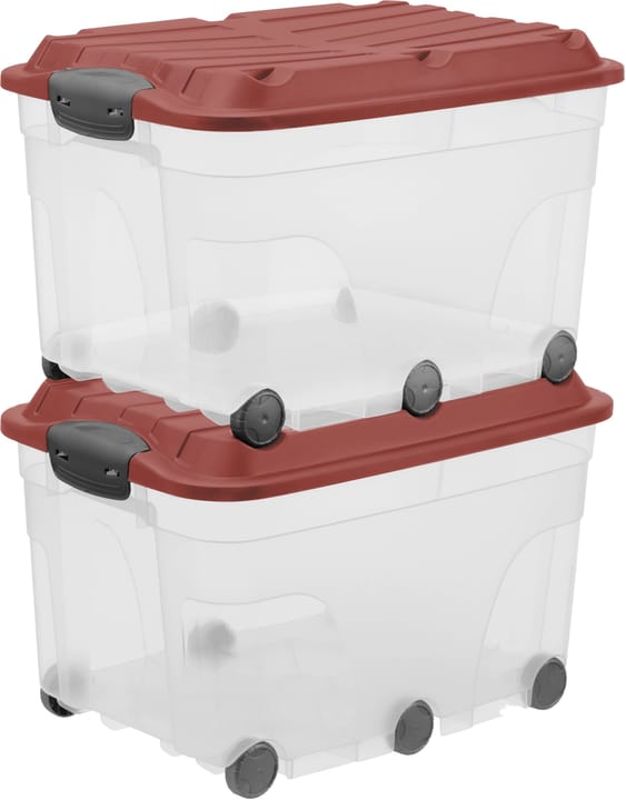 Image of Rotho Roller 6, 2er Set IRON ROT Aufbewahrungsbox