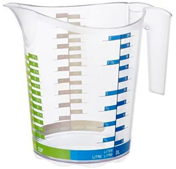 Image of Rotho DOMINO Messbecher 2l mit Skala, Kunststoff (PP) BPA-frei, transparent Küche