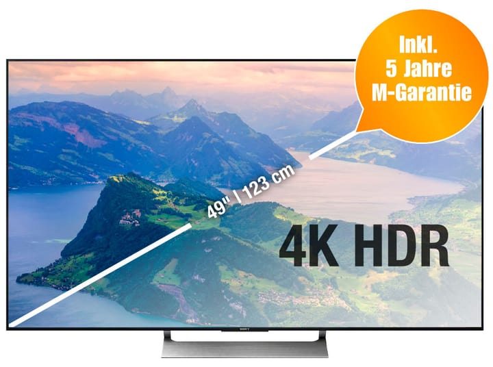 Sony KD-49XE9005 123 cm 4K Fernseher KD-49XE9005 123 cm 4K Fernseher Sony 770335400000 Bild Nr. 1