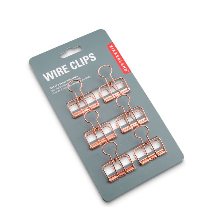 WIRE Clips WIRE Clips 386172600000 Dimensions L: 3.0 cm x P: 4.0 cm x H: 1.0 cm Couleur Cuivré Photo no. 1