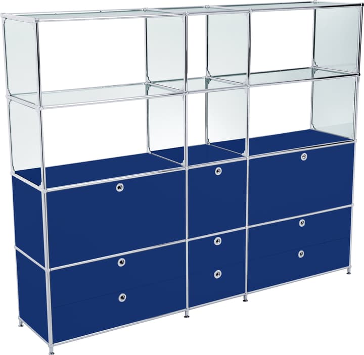 FLEXCUBE Regal FLEXCUBE Regal 401815320440 Grösse B: 189.0 cm x T: 40.0 cm x H: 155.5 cm Farbe Blau Bild Nr. 1