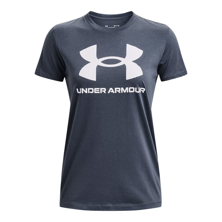Image of Under Armour W UA Sportstyle Logo SS Fitnessshirt kohle