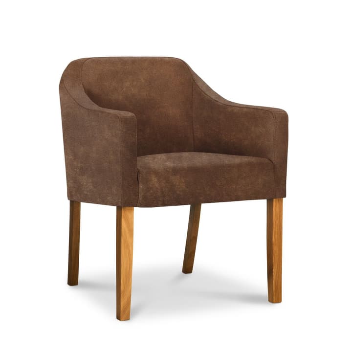 LUCAS Chaise Vintage LUCAS Chaise Vintage 366008936201 Dimensions L: 62.0 cm x P: 63.0 cm x H: 79.0 cm Couleur Brun foncé Photo no. 1