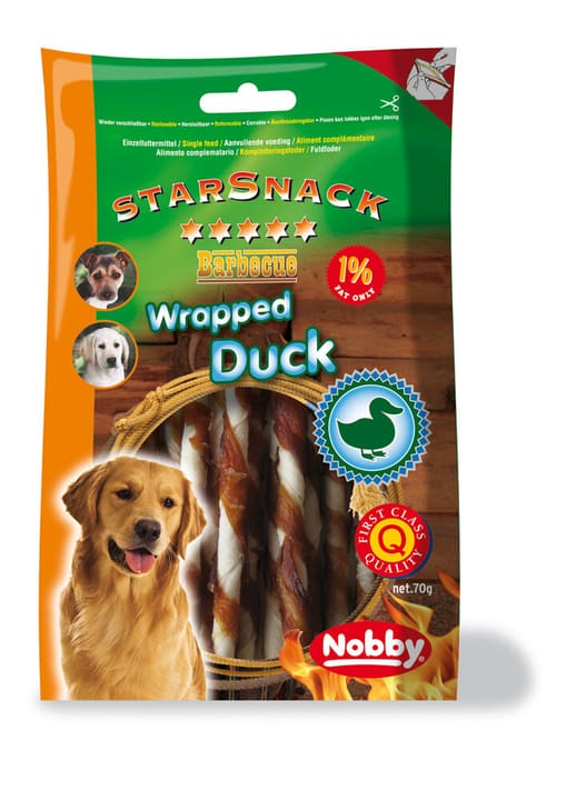 Image of StarSnack Wrapped Duck, 0.07 kg Hundeleckerli