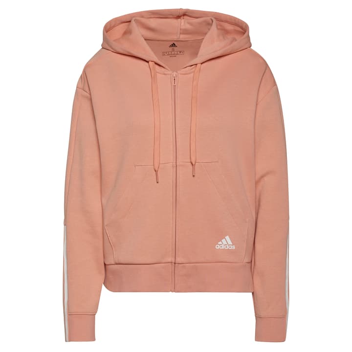 Image of Adidas Essential Full-Zip Hoodie Kapuzenjacke koralle