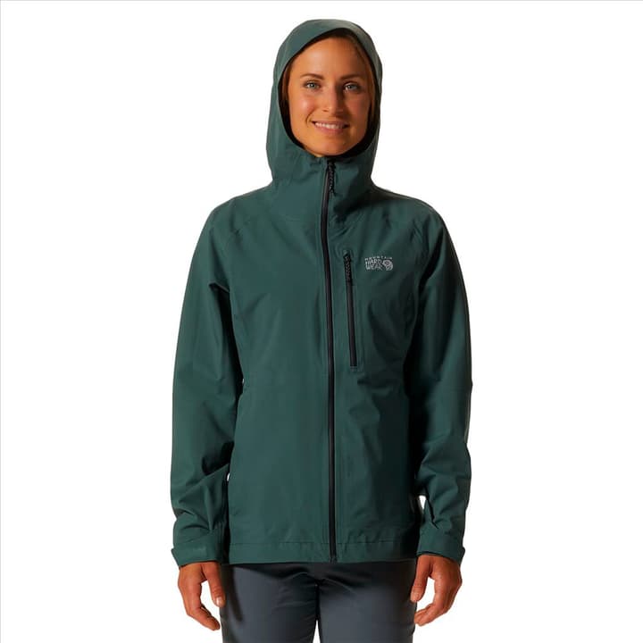 Image of Mountain Hardwear W Stretch Ozonic Jacket Regenjacke petrol