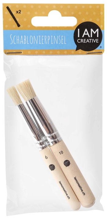 Image of I AM CREATIVE Schablonierpinsel, Set, 6 und 10 mm, FSC® bei Do it + Garden von Migros