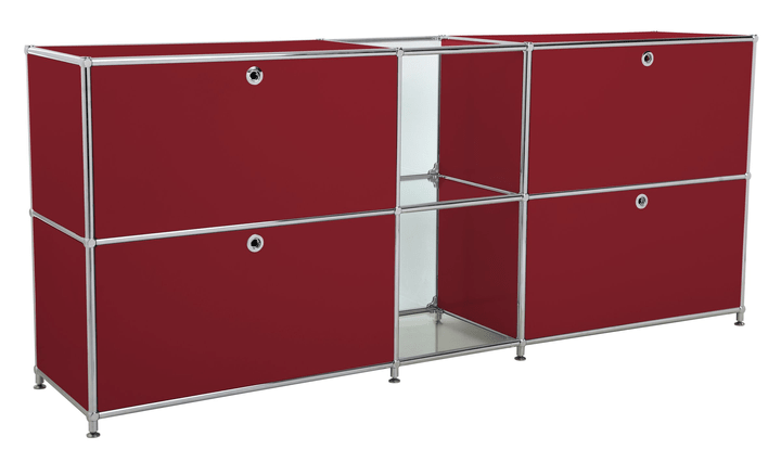 FLEXCUBE Sideboard FLEXCUBE Sideboard 401814320230 Grösse B: 189.0 cm x T: 40.0 cm x H: 80.5 cm Farbe Rot Bild Nr. 1