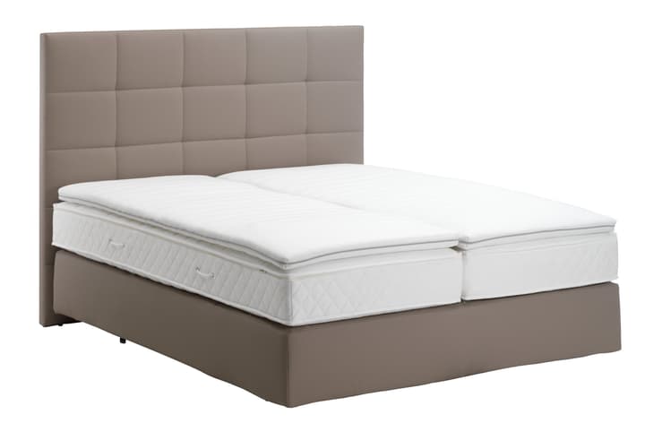 NAVIER Boxspring Bett NAVIER Boxspring Bett 403460600000 Grösse B: 160.0 cm x T: 200.0 cm x H: Farbe Taupe Bild Nr. 1