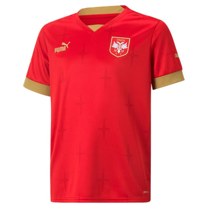 Image of Puma Home Shirt Replica Serbien Fussball Trikot Nationalmannschaft dunkelrot bei Migros SportXX