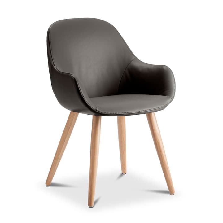 LAYLA Stuhl Sauvage LAYLA Stuhl Sauvage 366028730406 Grösse B: 56.0 cm x T: 60.0 cm x H: 84.0 cm Farbe Grau Bild Nr. 1