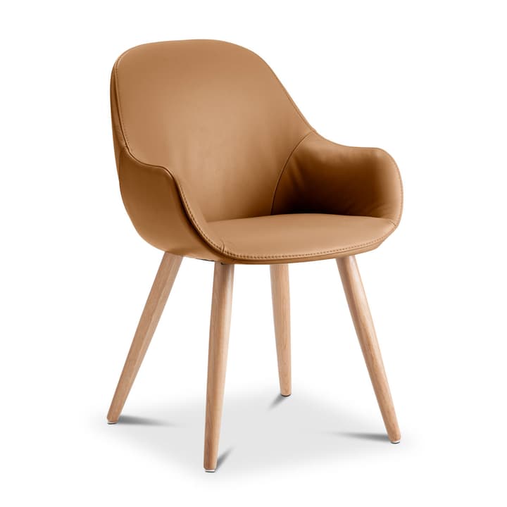 LAYLA Stuhl Anilinleder Sauvage LAYLA Stuhl Anilinleder Sauvage 366028730403 Grösse B: 56.0 cm x T: 60.0 cm x H: 84.0 cm Farbe Cognac Bild Nr. 1