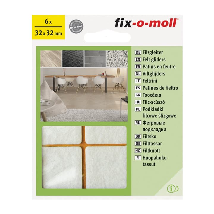 Image of Fix-O-Moll Filzgleiter 3 mm / 32 x 6