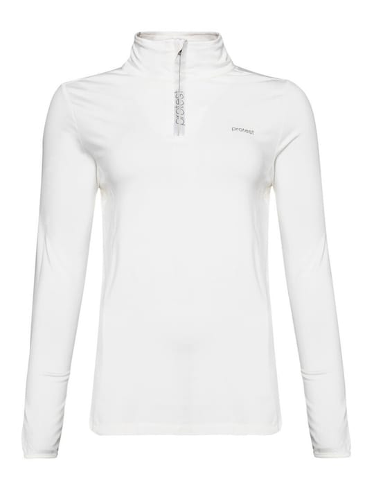 Image of Protest Fabriz 1/4 zip top Pullover rohweiss