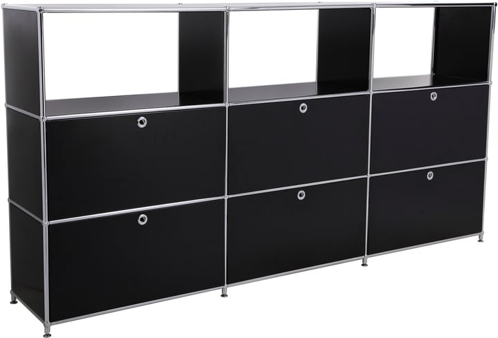 FLEXCUBE Highboard FLEXCUBE Highboard 401814930320 Grösse B: 227.0 cm x T: 40.0 cm x H: 118.0 cm Farbe Schwarz Bild Nr. 1