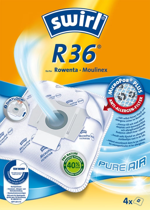 Swirl R36 sacchetti raccoglipolvere R36 sacchetti raccoglipolvere Swirl 717166900000 N. figura 1