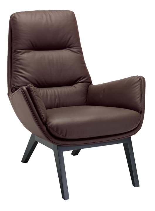 ANDRES Fauteuil ANDRES Fauteuil 402444607073 Dimensions L: 83.0 cm x P: 87.0 cm x H: 96.0 cm Couleur Brun foncé Photo no. 1