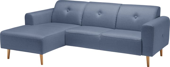 MENDEL Ecksofa MENDEL Ecksofa 405730070140 Farbe Blau Grösse B: 225.0 cm x T: 144.0 cm x H: 78.0 cm Bild Nr. 1