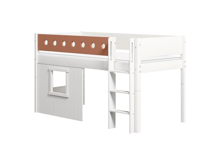 Halbhochbett mit Baumhaus WHITE