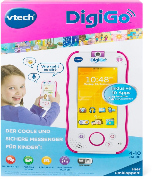 V-Tech Messenger in stylischem Smartphone - Design (pink) Messenger in stylischem Smartphone - Design (pink) V-Tech 74611019000215 Bild Nr. 1
