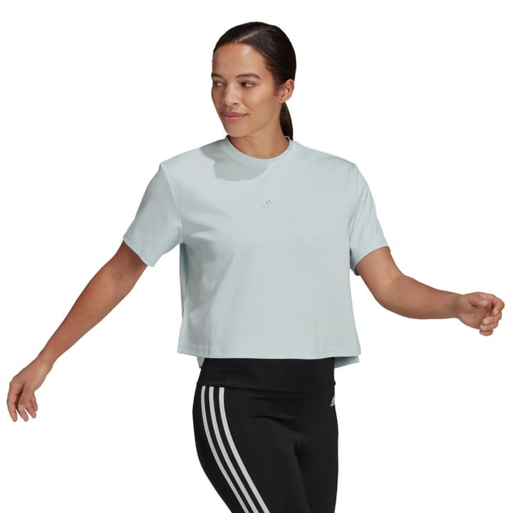 Image of Adidas W UforU Tee Fitnessshirt hellblau bei Migros SportXX