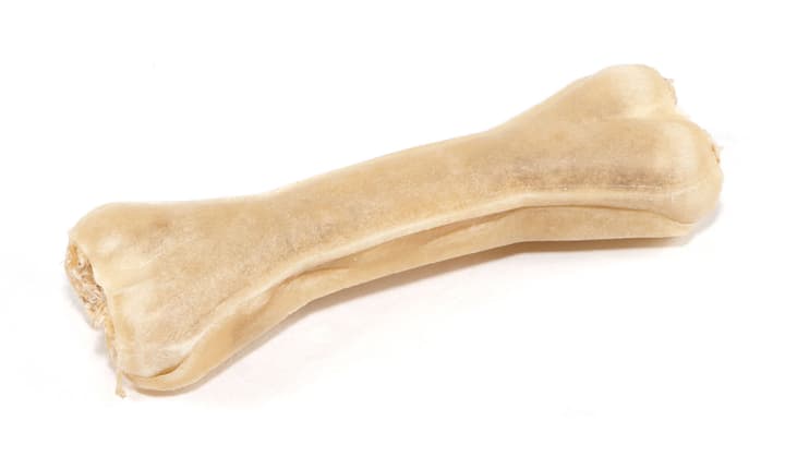 Image of Edelbeiss Silber Kauknochen mit Strauss, 13.5cm Kauartikel