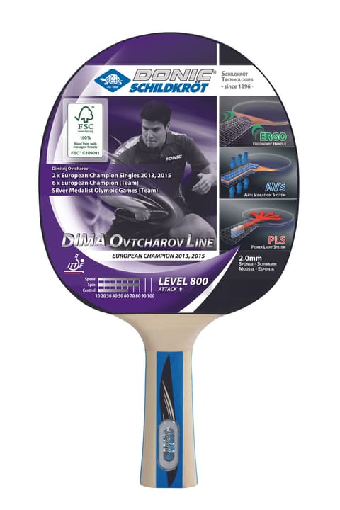 Schildkröt Dima Ovtcharov 800 FSC Tischtennis- Racket Dima Ovtcharov 800 FSC Tischtennis- Racket Schildkröt 491639100000 Bild-Nr. 1