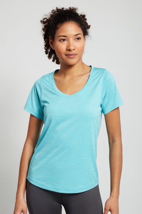 Image of Perform W Shirt V-neck Fitnessshirt türkis