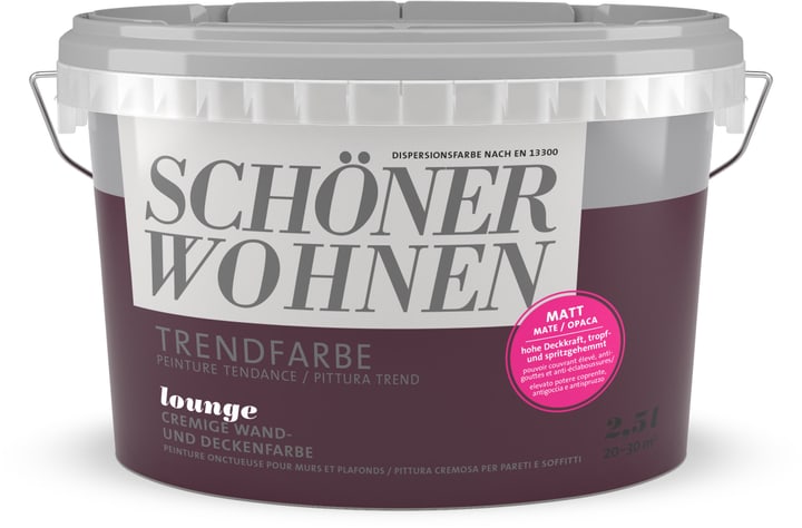 Schöner Wohnen Couleur tendance mate Couleur tendance mate Schöner Wohnen 660906900000 Couleur Lounge Contenu 2.5 l Photo no. 1