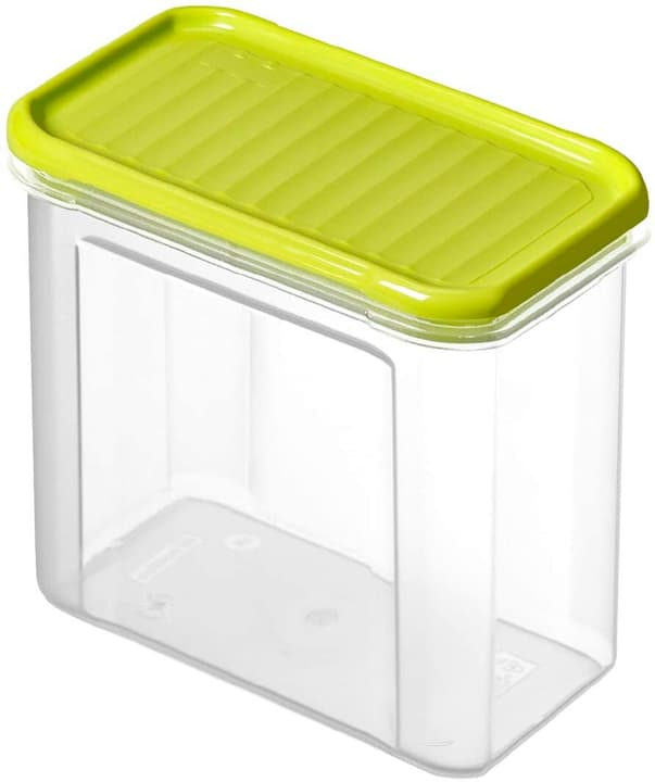 Image of Rotho DOMINO Vorratsdose 1l mit Deckel, Kunststoff (PP) BPA-frei, transparent/grün Küche bei Do it + Garden von Migros