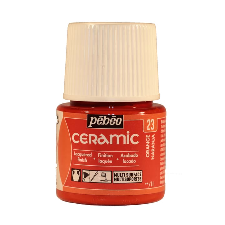 Pébéo Ceramic Keramikmalfarbe 23 Orange 45ml Keramikfarbe