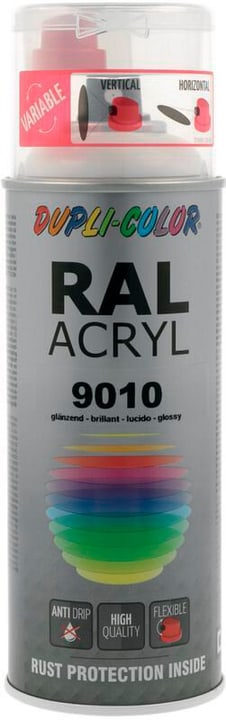 Dupli-Color Vernice acrilica lucida RAL 9010 bianco puro