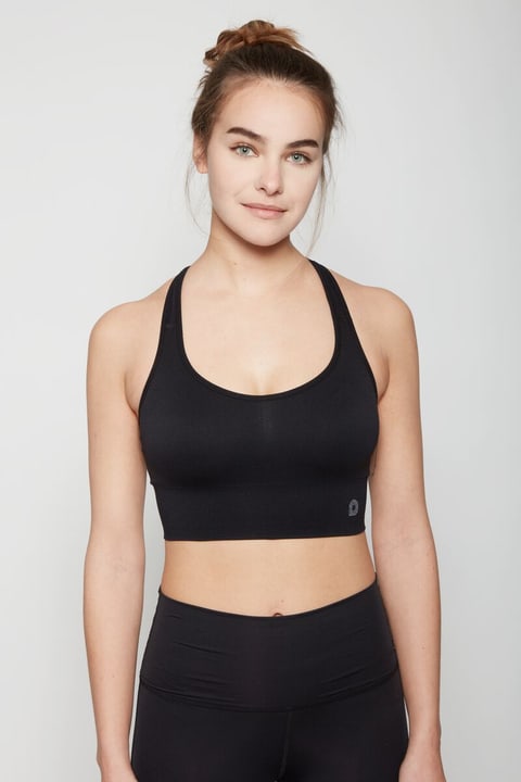 Image of Perform Padded Seamless Bra Low Sport-BH schwarz