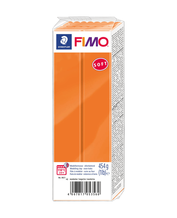 Image of Fimo Soft FIMO Grossblock mandarine Knete