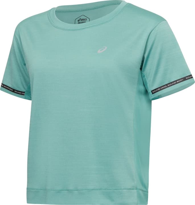 Image of Asics W Race Crop Top Lady Laufshirt smaragd bei Migros SportXX