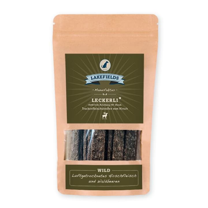 Lakefields Lamelles de viande séchée de gibier, 0.15 kg Friandises pour chien