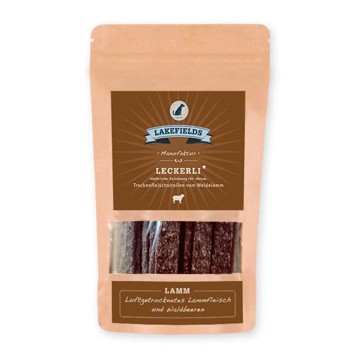 Image of Lakefields Trockenfleischstreifen Lamm, 0.15 kg Hundeleckerli