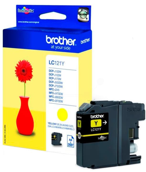 Brother cartouche d'encre LC-121Y yellow Cartouche d'encre cartouche d'encre LC-121Y yellow Cartouche d'encre Brother 795822500000 Photo no. 1
