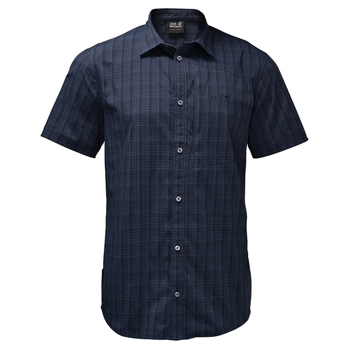 Jack Wolfskin RAYS STRETCH VENT SHIRT MEN Camicia a manica corta da uomo RAYS STRETCH VENT SHIRT MEN Camicia a manica corta da uomo Jack Wolfskin 462734200543 Colore blu marino Taglie L N. figura 1
