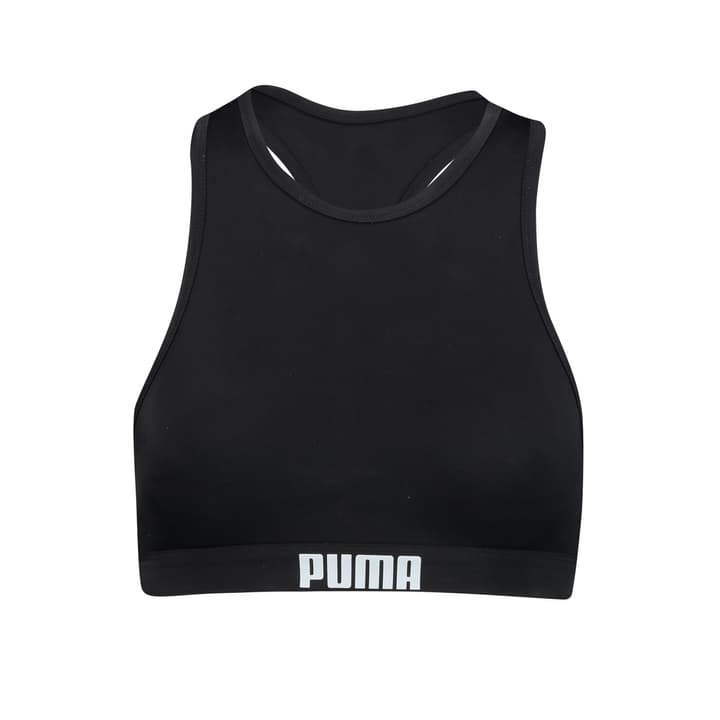 Image of Puma Racerback Swim Top Bikini Oberteil schwarz