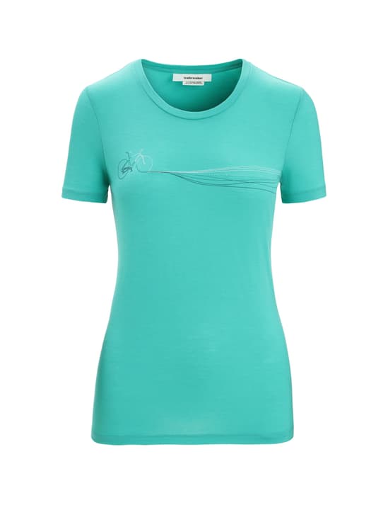 Image of Icebreaker Merino Tech Lite II Cadence Paths Trekkingshirt mint