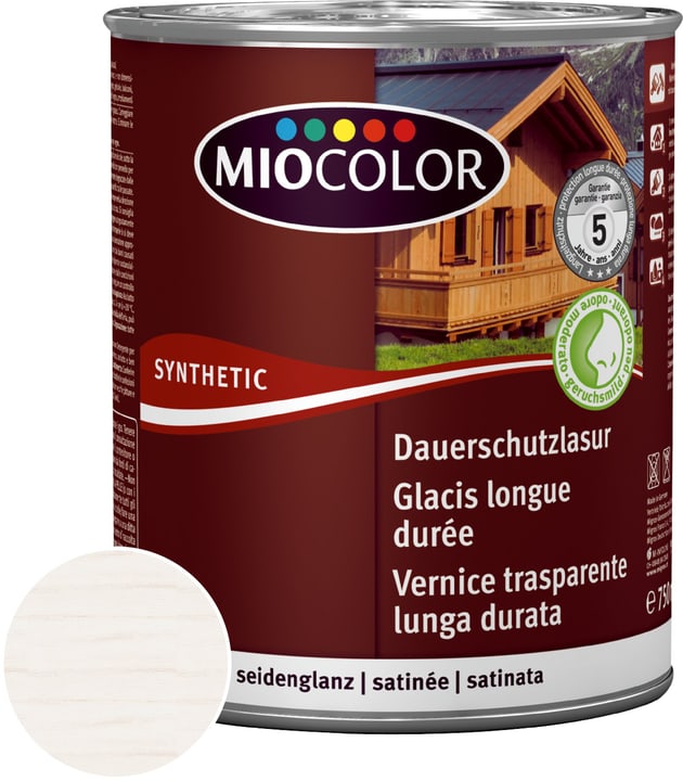 Image of Miocolor Dauerschutzlasur Kalkweiss 2.5 l bei Do it + Garden von Migros