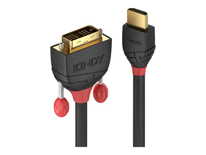 LINDY HDMI - DVI Kabel, Black Line 3m Kabel HDMI - DVI Kabel, Black Line 3m Kabel LINDY 785300141540 Bild Nr. 1