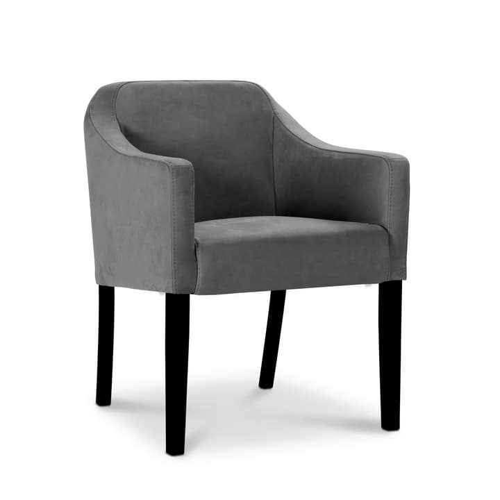LUCAS Chaise Nubuck LUCAS Chaise Nubuck 366009639201 Dimensions L: 62.0 cm x P: 63.0 cm x H: 79.0 cm Couleur Anthracite Photo no. 1