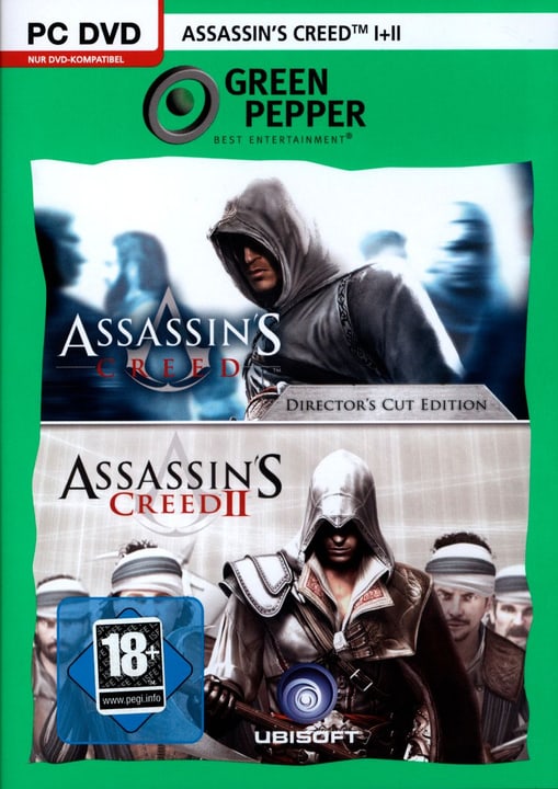 PC - Green Pepper: Assassin's Creed 1+2 Box PC - Green Pepper: Assassin's Creed 1+2 Box 785300121609 N. figura 1